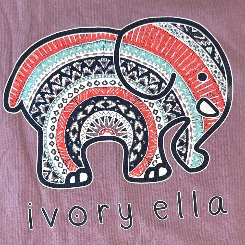 Ivory Ella Lavender Long Sleeve Graphic Tee